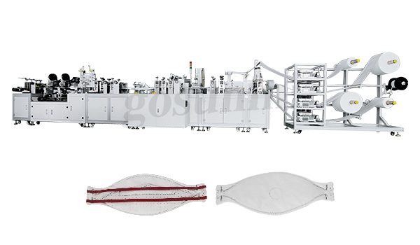 全自動(dòng)KF94魚型口罩機(jī)(打釘頭戴式)
